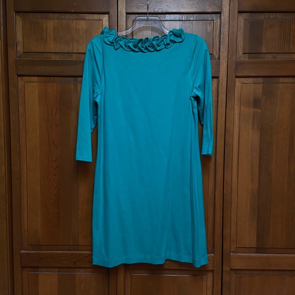 Talbots Ruffle Jersey Shift Dress - Picture 6 of 6